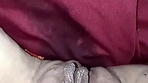 Warming up her wet pussy with a hairdryer in toilet play