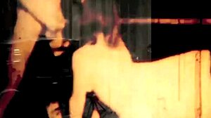 In a vintage taboo scene, emotions run high during outdoor doggystyle with hairy pussy