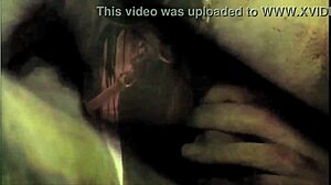Vintage Taboo Pussy Play with Hairy Outdoor Doggystyle Action Over Antique Setup