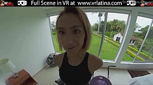 Sexy Blonde Latina Babe Rides POV Hard!