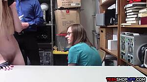 Hey, you two, caught banging in the store by mall cop?