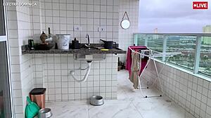 i hired this maid with tight shorts. her big latina ass turned me on, couldn't resist.