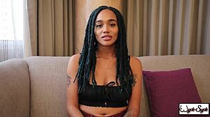 hey, check julie kay's bdsm session with king noire ramming her trimmed spot in wild action.