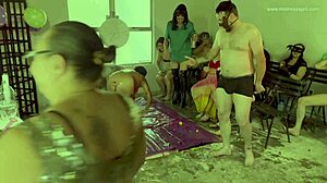 Dominatrix Mistress April Hosts the Game Show with Ebony Slave and Toys