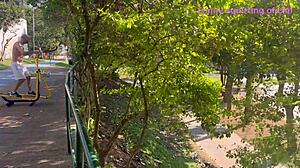 wife shows her ass in crowded park public display