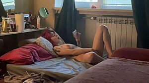 Is Your Girlfriend As Horny As This One With A Hairy Pussy Getting Fingered And Fucked?