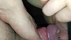 Ex-Girlfriend in Stockings Seduces with Homemade Big Cock Action on Camera