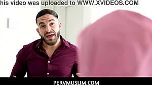 Arab Hijab Student Paulina Ruiz Visits Big Cock Teacher's Home