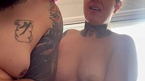 I saw the neighbor watching, got horny, and called my husband to suck him