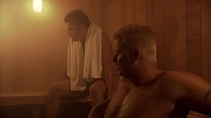 stephanie tripp's hairy pussy slammed hard in sauna 🔥