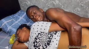 First Time With Chubby American Lady And Monster Cock