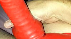 latex suit with sheath for fun times