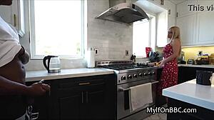 Housewife deepthroats BBC with big tits 😍