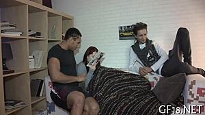 man sits and stares with emotional intensity