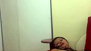 latina performs sensual solo dance in part two, exploring her body slowly with teasing moves.