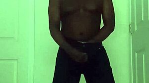 Restricted while reaching orgasm together in solo masturbation