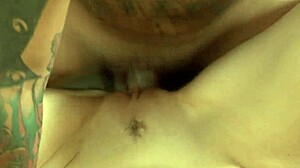 i'm fucking my blonde mom bent over in fishnets, gaping her asshole with fingering