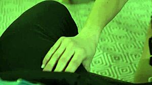 Britney Amber says, 'Boss, I need to measure up with my fake tits'