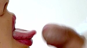 Detailed Japanese Princess Blonde Bent Over in Close-Up Doggystyle