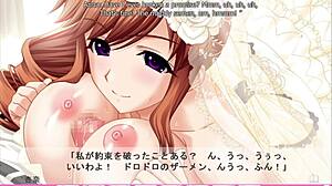 Anna's erotic hentai route ends with wild titty fuck