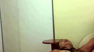 latina performs sensual solo dance in part two, exploring her body slowly with teasing moves.