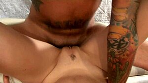 i'm fucking my blonde mom bent over in fishnets, gaping her asshole with fingering