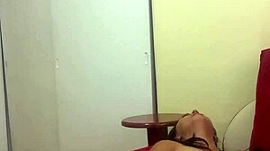 latina performs sensual solo dance in part two, exploring her body slowly with teasing moves.