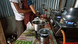 Indian Homemade Kitchen Fuck by Servant