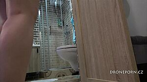 Watch Beautiful Tattoo Teen Petra In The Bathroom!