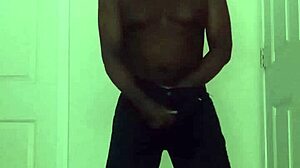 Restricted while reaching orgasm together in solo masturbation