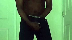 Restricted while reaching orgasm together in solo masturbation