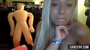 Watch this hot blonde on free webcam showing her tits