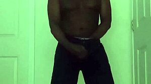 Restricted while reaching orgasm together in solo masturbation