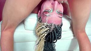 Amateur POV catches wife with big tits and pussy in massage