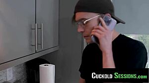 The maintenance guy fixed the stove and fucked my wife sideways in front of me