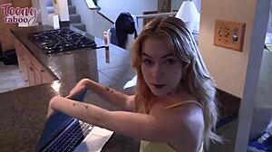 Nasty Sage Fucks Her Stepdad When Shes Away Seth Brogan Creampies Her