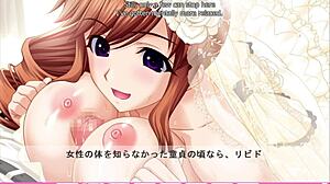 Anna's erotic hentai route ends with wild titty fuck