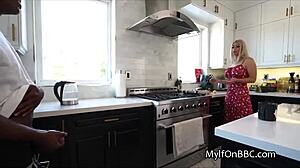 Housewife deepthroats BBC with big tits 😍