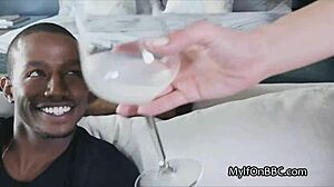 busty milf gives blowjob and titty fuck to bbc