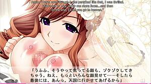 Anna's erotic hentai route ends with wild titty fuck