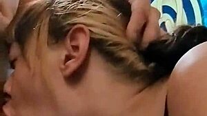 Wife Gives Sloppy Blowjob On Knees With Deepthroat