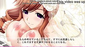 Anna's erotic hentai route ends with wild titty fuck