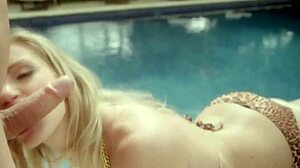 Beautiful Babe Offers Sensual Blowjob with Facial Swallow