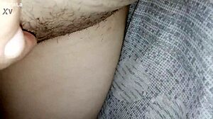 Gretala flashes her bushy pussy in amateur setting