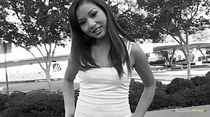 Japanese Amateur's Hairy Pussy Creampied In POV