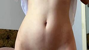 Cute Teen 18+ Fingers Tight Shaved Pussy to Orgasm