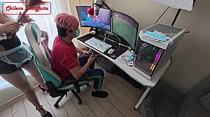 Whore in Maid Cosplay Obeys Boss's Son with Doggystyle, Blowjob, and Cum in Mouth