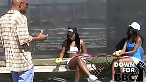 Monica Foster Shares Big Black Cock with Rane Revere in Intense Blowjob Session