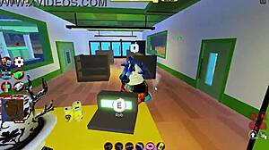 that cop gives a blowjob during roblox jailbreak gameplay