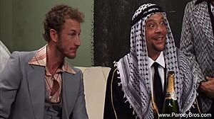 This brunette milf couple gets rough with handjobs and hardcore fucking